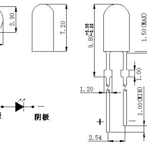 347RGB全彩灯珠75度角全晶元超高亮配置